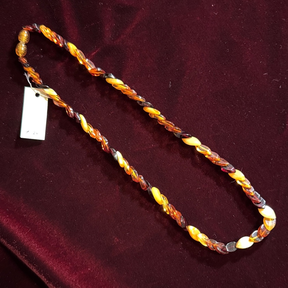 Genuine Baltic Amber Beaded Necklace